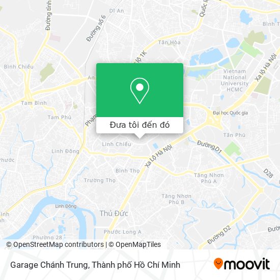 Bản đồ Garage Chánh Trung