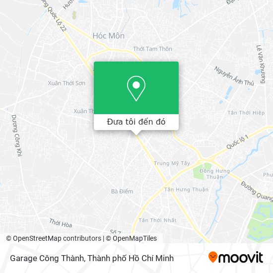 Bản đồ Garage Công Thành