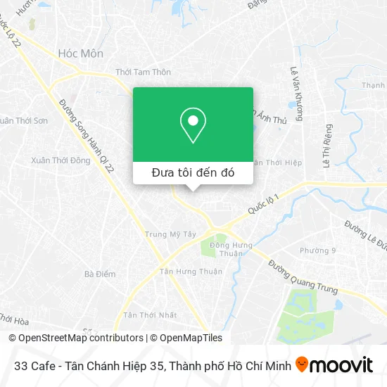 Bản đồ 33 Cafe - Tân Chánh Hiệp 35