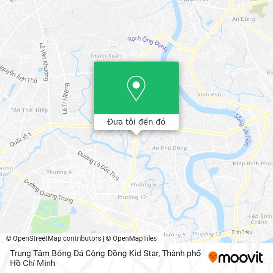 Bản đồ Trung Tâm Bóng Đá Cộng Đồng Kid Star