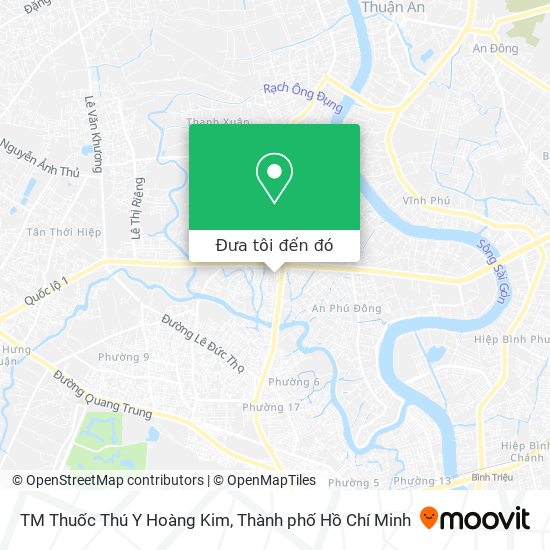 Bản đồ TM Thuốc Thú Y Hoàng Kim