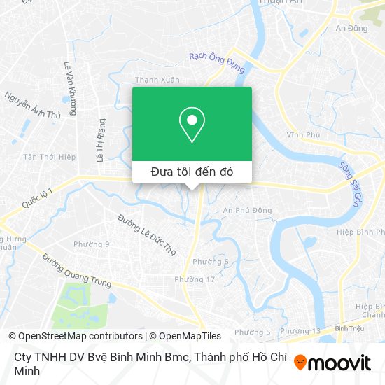 Bản đồ Cty TNHH DV Bvệ Bình Minh Bmc