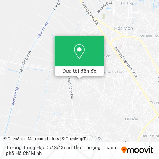 Bản đồ Trường Trung Học Cơ Sở Xuân Thới Thượng