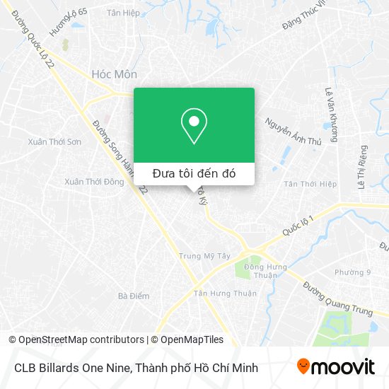 Bản đồ CLB Billards One Nine