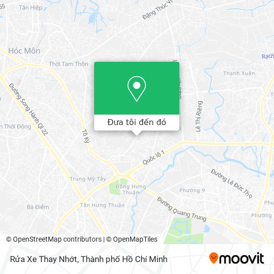 Bản đồ Rửa Xe Thay Nhớt
