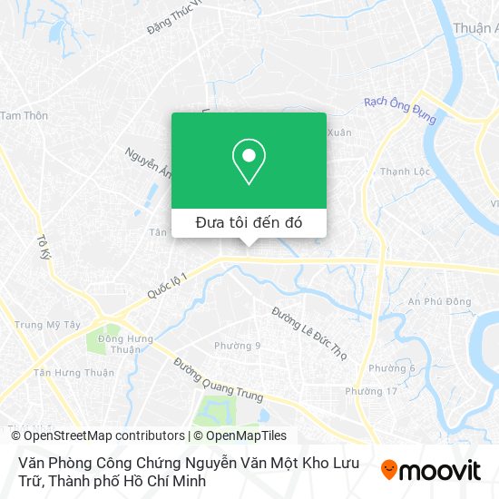 Bản đồ Văn Phòng Công Chứng Nguyễn Văn Một Kho Lưu Trữ