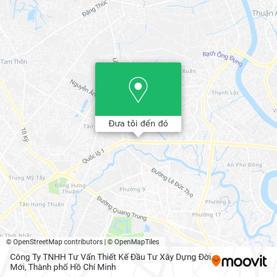 Bản đồ Công Ty TNHH Tư Vấn Thiết Kế Đầu Tư Xây Dựng Đời Mới