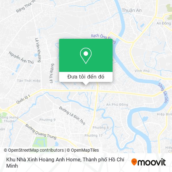 Bản đồ Khu Nhà Xinh Hoàng Anh Home