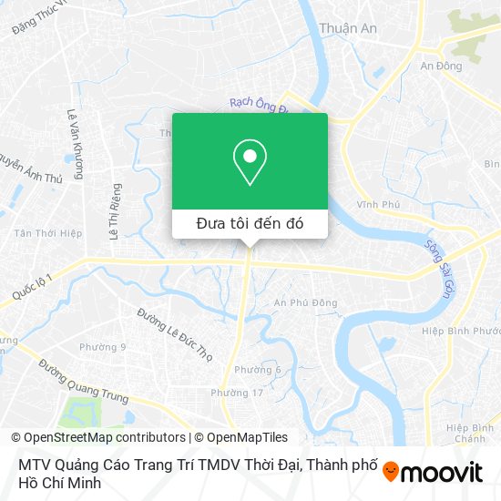 Bản đồ MTV Quảng Cáo Trang Trí TMDV Thời Đại