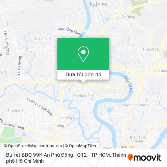 Bản đồ Buffet BBQ 99K An Phú Đông - Q12 - TP HCM