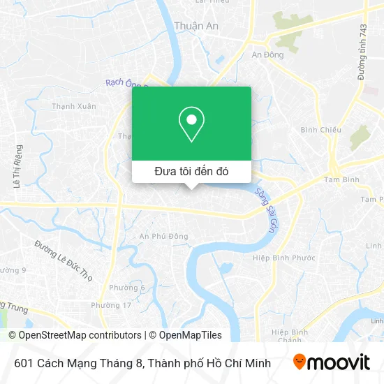 Bản đồ 601 Cách Mạng Tháng 8