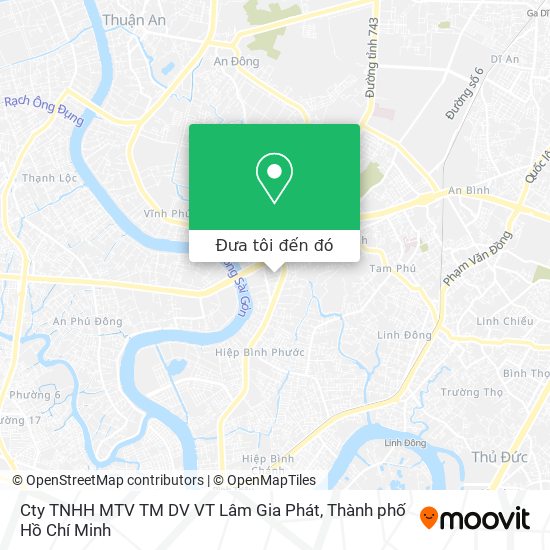 Bản đồ Cty TNHH MTV TM DV VT Lâm Gia Phát