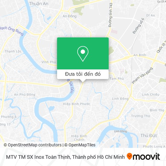 Bản đồ MTV TM SX Inox Toàn Thịnh