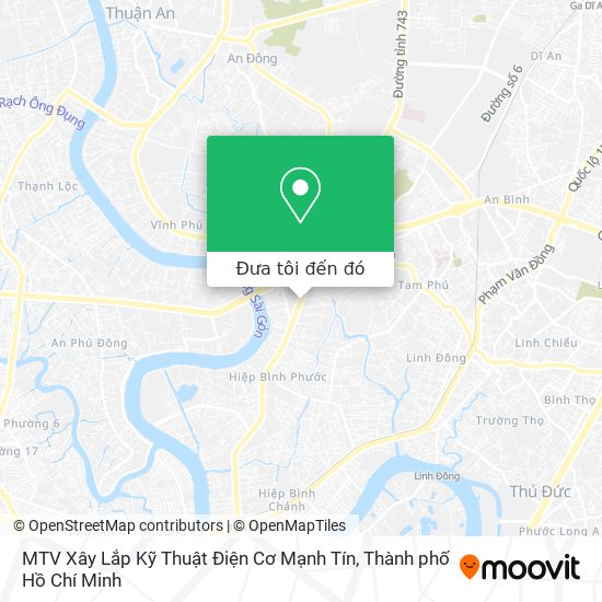 Bản đồ MTV Xây Lắp Kỹ Thuật Điện Cơ Mạnh Tín