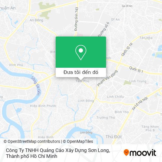Bản đồ Công Ty TNHH Quảng Cáo Xây Dựng Sơn Long