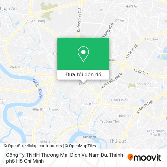 Bản đồ Công Ty TNHH Thương Mại-Dịch Vụ Nam Du