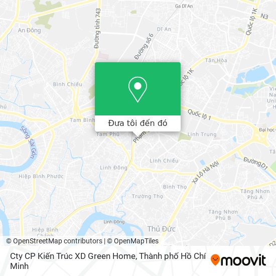 Bản đồ Cty CP Kiến Trúc XD Green Home