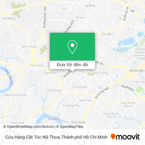 Bản đồ Cửa Hàng Cắt Tóc Nữ Thoa