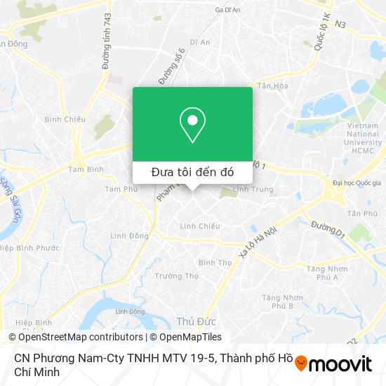 Bản đồ CN Phương Nam-Cty TNHH MTV 19-5