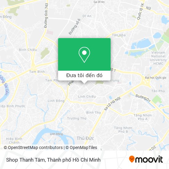 Bản đồ Shop Thanh Tâm