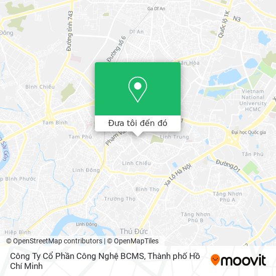 Bản đồ Công Ty Cổ Phần Công Nghệ BCMS