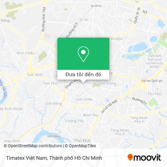 Bản đồ Timatex Việt Nam