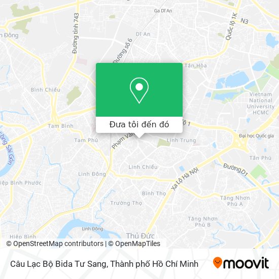 Bản đồ Câu Lạc Bộ Bida Tư Sang