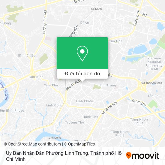 Bản đồ Ủy Ban Nhân Dân Phường Linh Trung