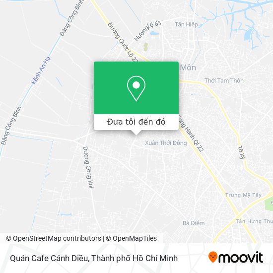Bản đồ Quán Cafe Cánh Diều