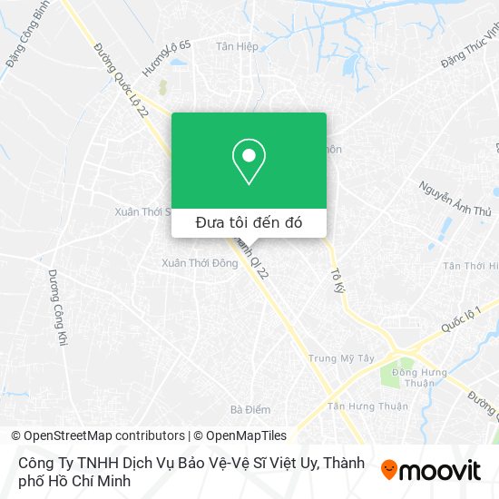 Bản đồ Công Ty TNHH Dịch Vụ Bảo Vệ-Vệ Sĩ Việt Uy