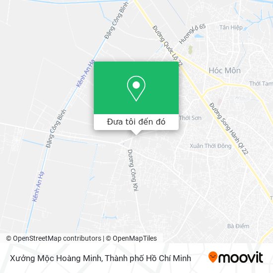 Bản đồ Xưởng Mộc Hoàng Minh