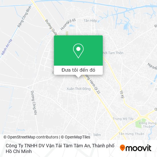 Bản đồ Công Ty TNHH DV Vận Tải Tâm Tâm An