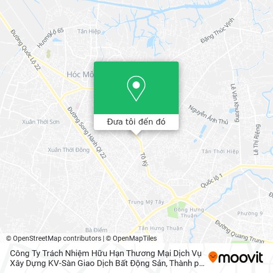 Bản đồ Công Ty Trách Nhiệm Hữu Hạn Thương Mại Dịch Vụ Xây Dựng KV-Sàn Giao Dịch Bất Động Sản