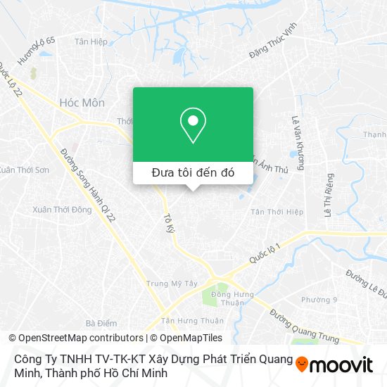Bản đồ Công Ty TNHH TV-TK-KT Xây Dựng Phát Triển Quang Minh