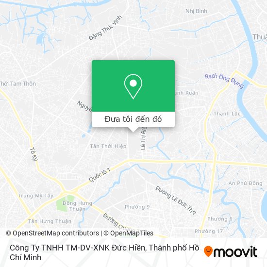 Bản đồ Công Ty TNHH TM-DV-XNK Đức Hiền
