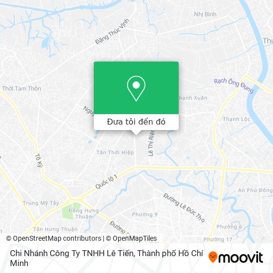 Bản đồ Chi Nhánh Công Ty TNHH Lê Tiến