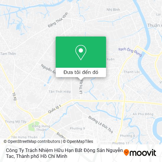 Bản đồ Công Ty Trách Nhiệm Hữu Hạn Bất Động Sản Nguyễn Tac
