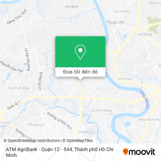Bản đồ ATM AgriBank - Quận 12 - 544