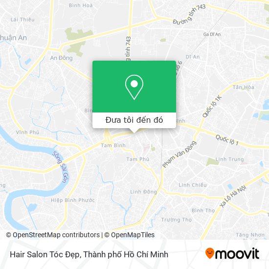 Bản đồ Hair Salon Tóc Đẹp