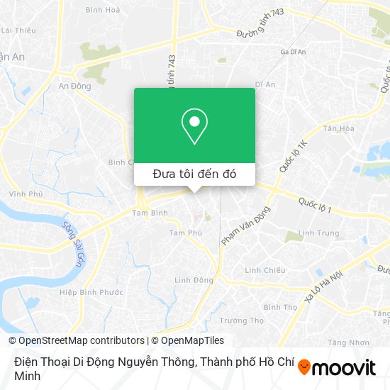 Bản đồ Điện Thoại Di Động Nguyễn Thông