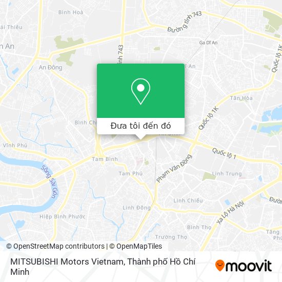 Bản đồ MITSUBISHI Motors Vietnam