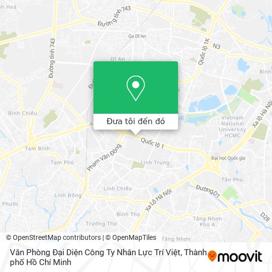 Bản đồ Văn Phòng Đại Diện Công Ty Nhân Lực Trí Việt
