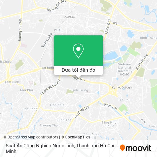 Bản đồ Suất Ăn Công Nghiệp Ngọc Linh