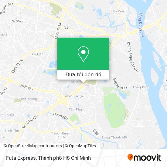 Bản đồ Futa Express