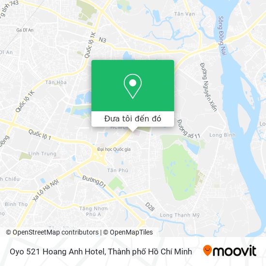 Bản đồ Oyo 521 Hoang Anh Hotel