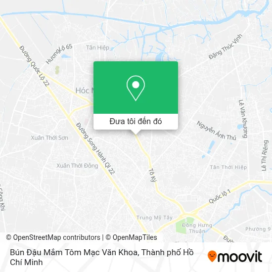 Bản đồ Bún Đậu Mắm Tôm Mạc Văn Khoa