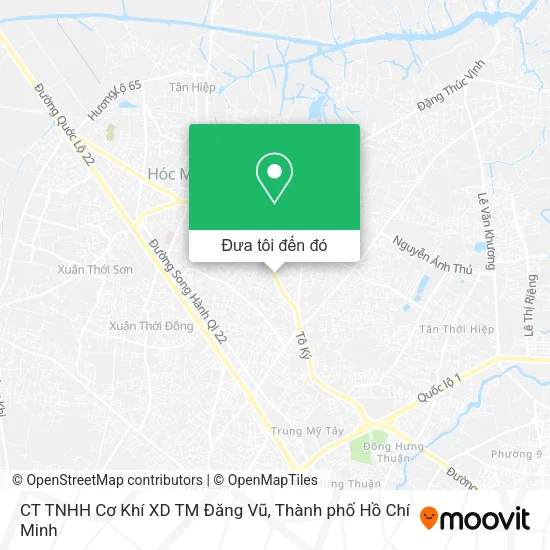 Bản đồ CT TNHH Cơ Khí XD TM Đăng Vũ