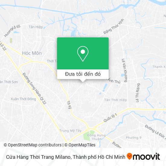 Bản đồ Cửa Hàng Thời Trang Milano