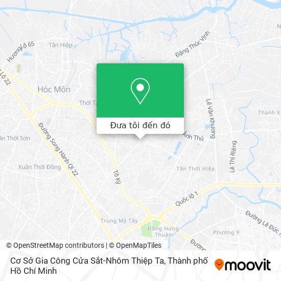 Bản đồ Cơ Sở Gia Công Cửa Sắt-Nhôm Thiệp Ta