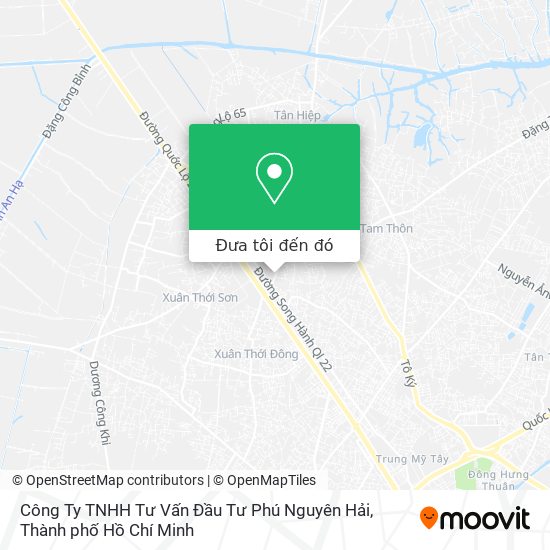 Bản đồ Công Ty TNHH Tư Vấn Đầu Tư Phú Nguyên Hải